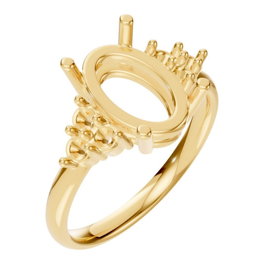 RI-9895 Yellow Gold Ring UNSET - Main View