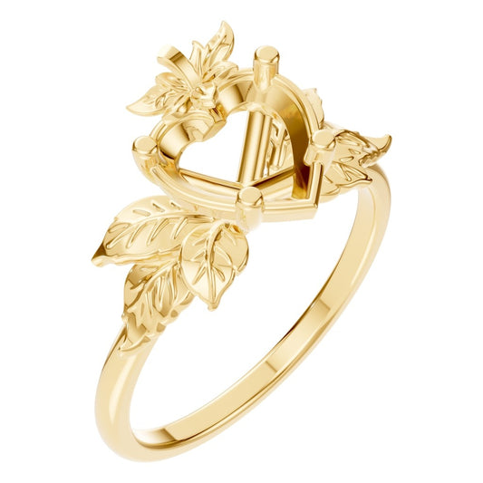 RI-9999 Yellow Gold Ring UNSET - Main View