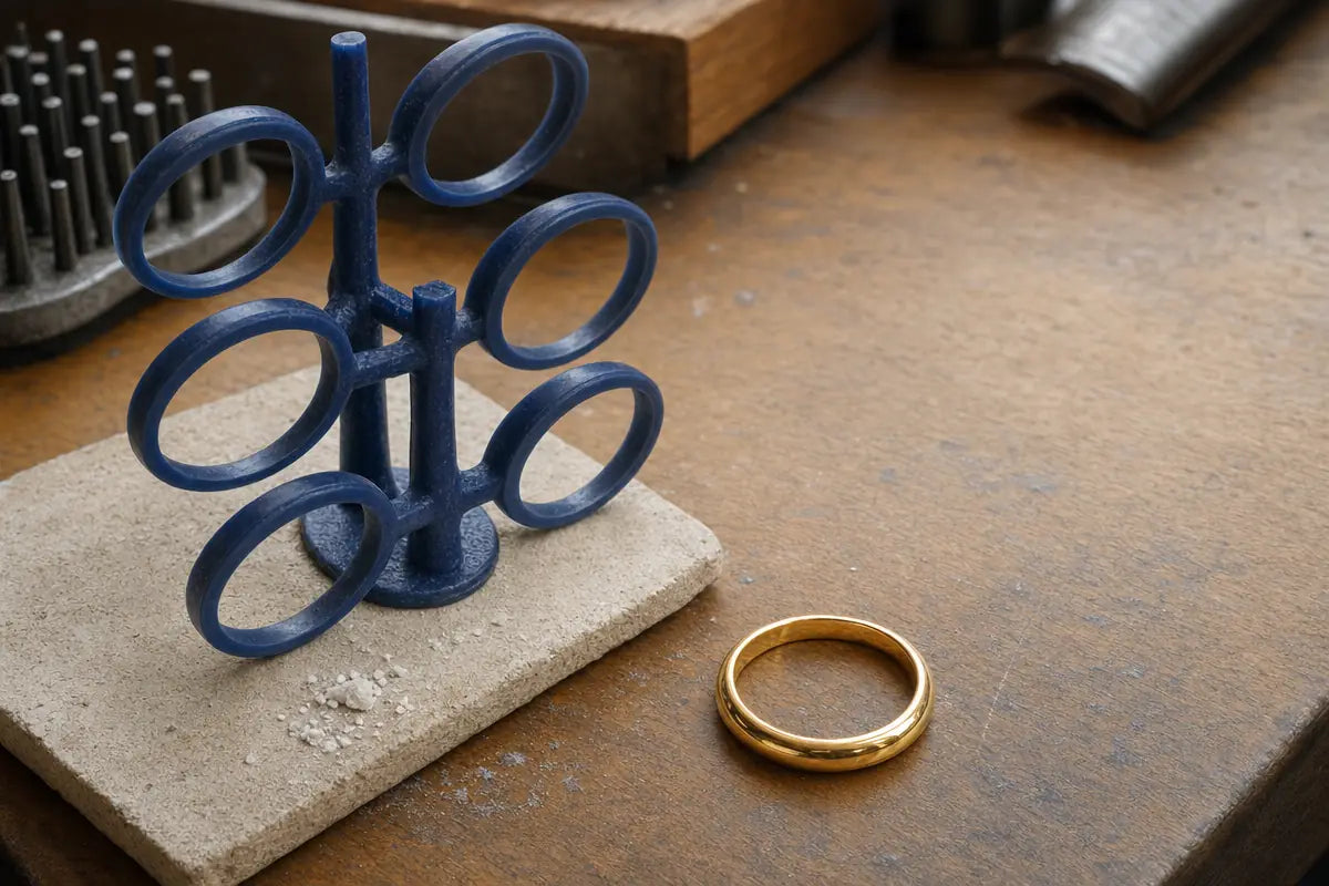 Jewelry manufacturing process: from 3D design to finished gold ring