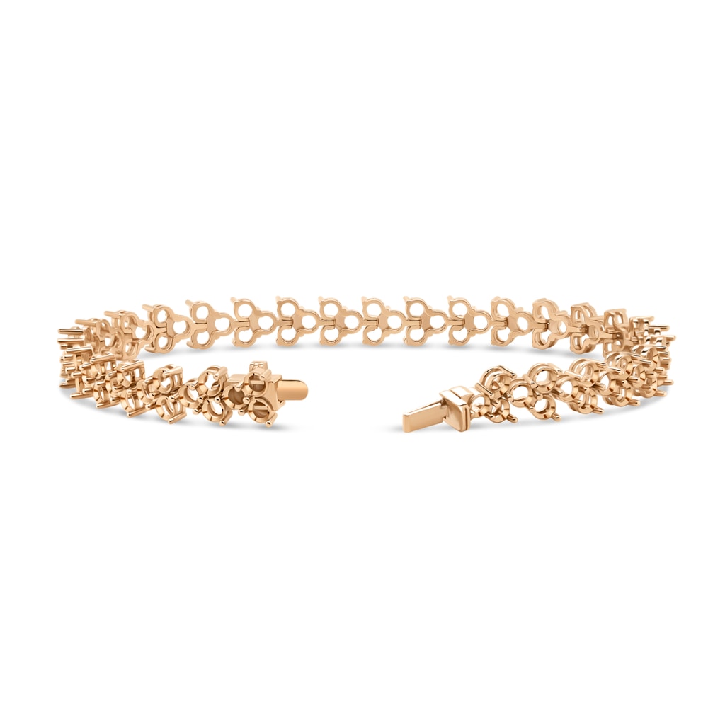 BR-1495 Rose Gold Bracelet UNSET - BACK
