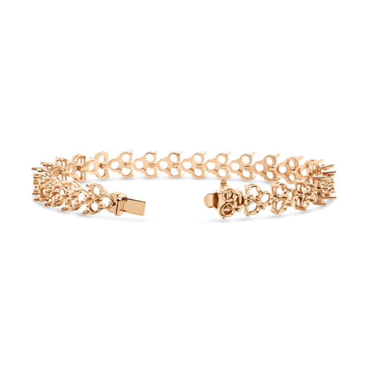 Triple Row Bracelet Mounting - Round 3.8mm