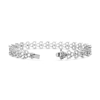 BR-1495 White Gold Bracelet UNSET - BACK