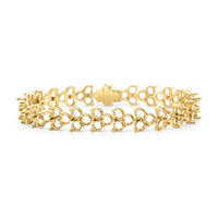 BR-1495 Yellow Gold Bracelet UNSET - Main View
