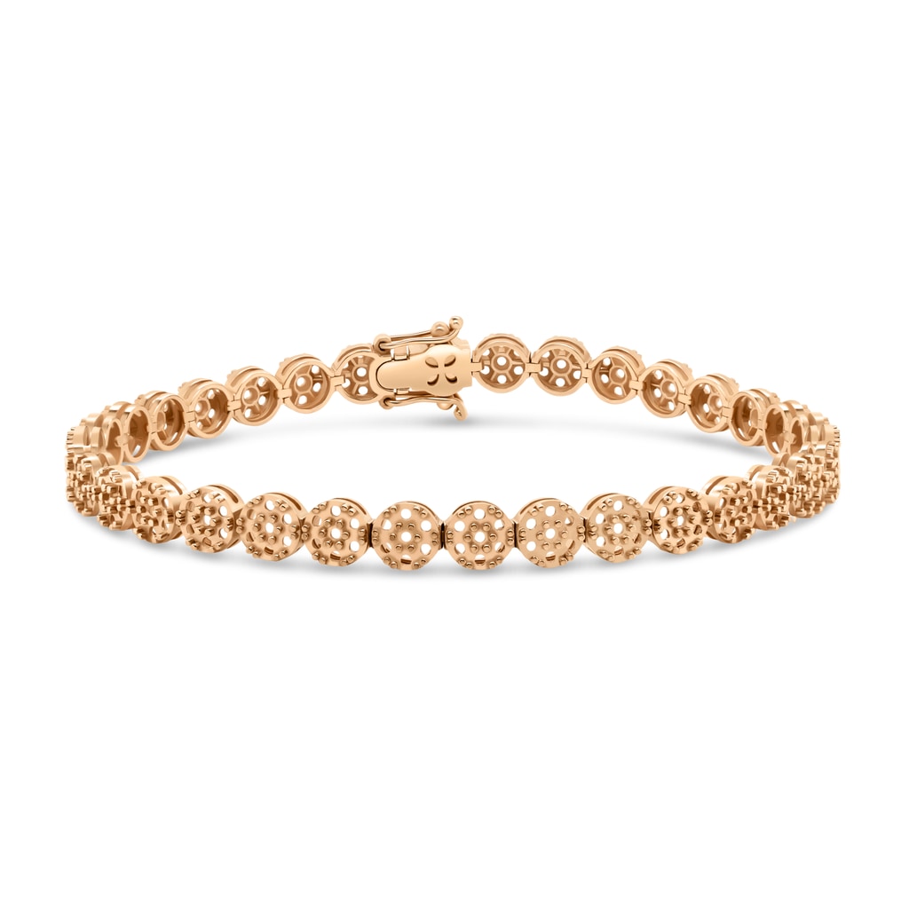 BR-2276 Rose Gold Bracelet UNSET - Main View