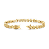 BR-2276 Yellow Gold Bracelet UNSET - BACK