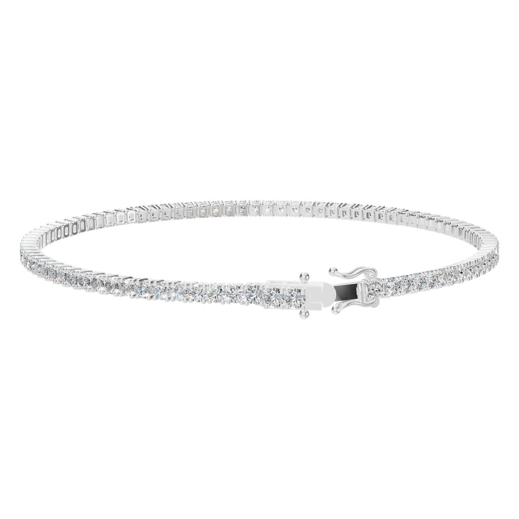 BR-5058 White Gold Bracelet SET - Back View