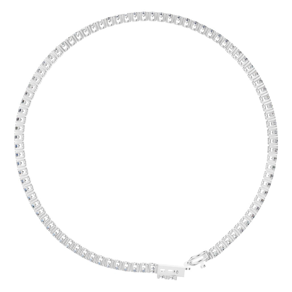 BR-5058 White Gold Bracelet SET - Top View