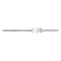 BR-5058 White Gold Bracelet SET - Side View