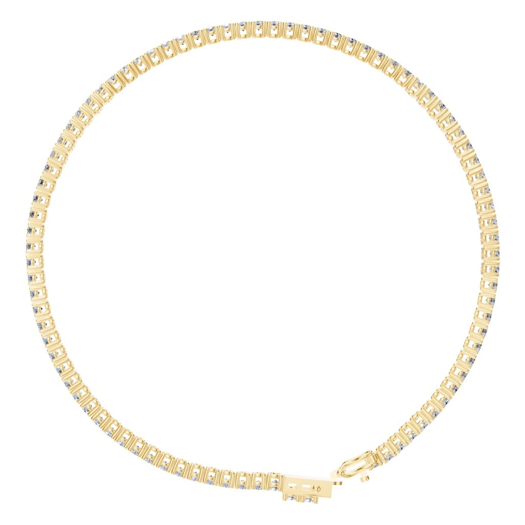 BR-5058 Yellow Gold Bracelet SET - Top View