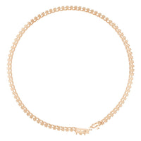 BR-5058 Rose Gold Bracelet UNSET - Top View