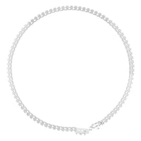 BR-5058 White Gold Bracelet UNSET - Top View
