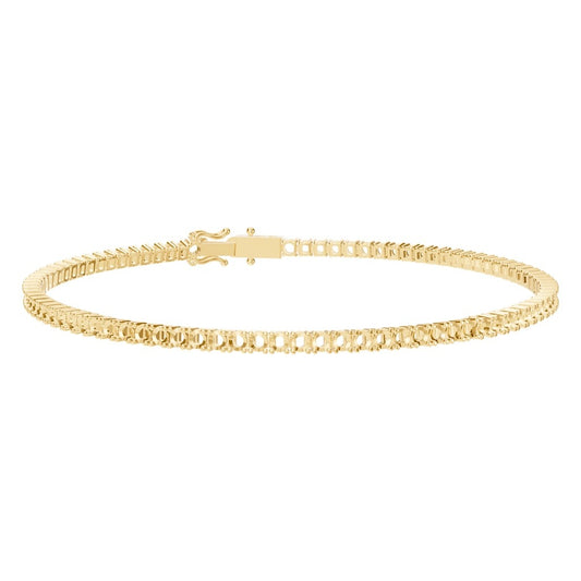 BR-5058 Yellow Gold Bracelet UNSET - Main View
