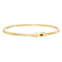 BR-5058 Yellow Gold Bracelet UNSET - Back View