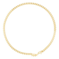 BR-5058 Yellow Gold Bracelet UNSET - Top View