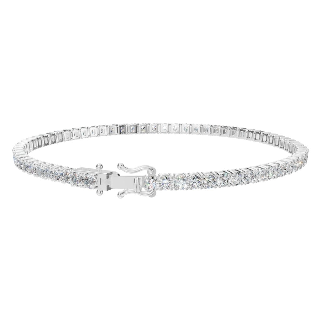 BR-5058 White Gold Bracelet SET - Back View