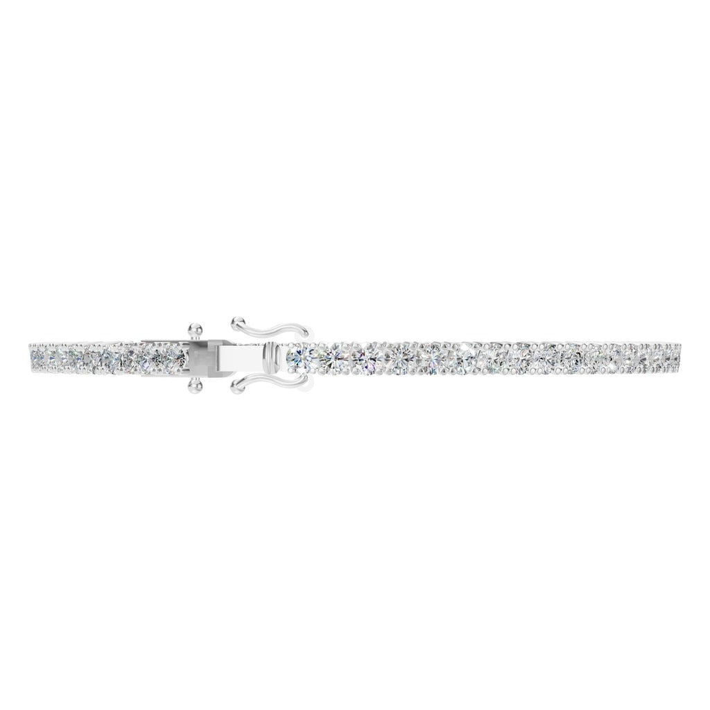 BR-5058 White Gold Bracelet SET - Side View