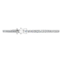 BR-5058 White Gold Bracelet SET - Side View