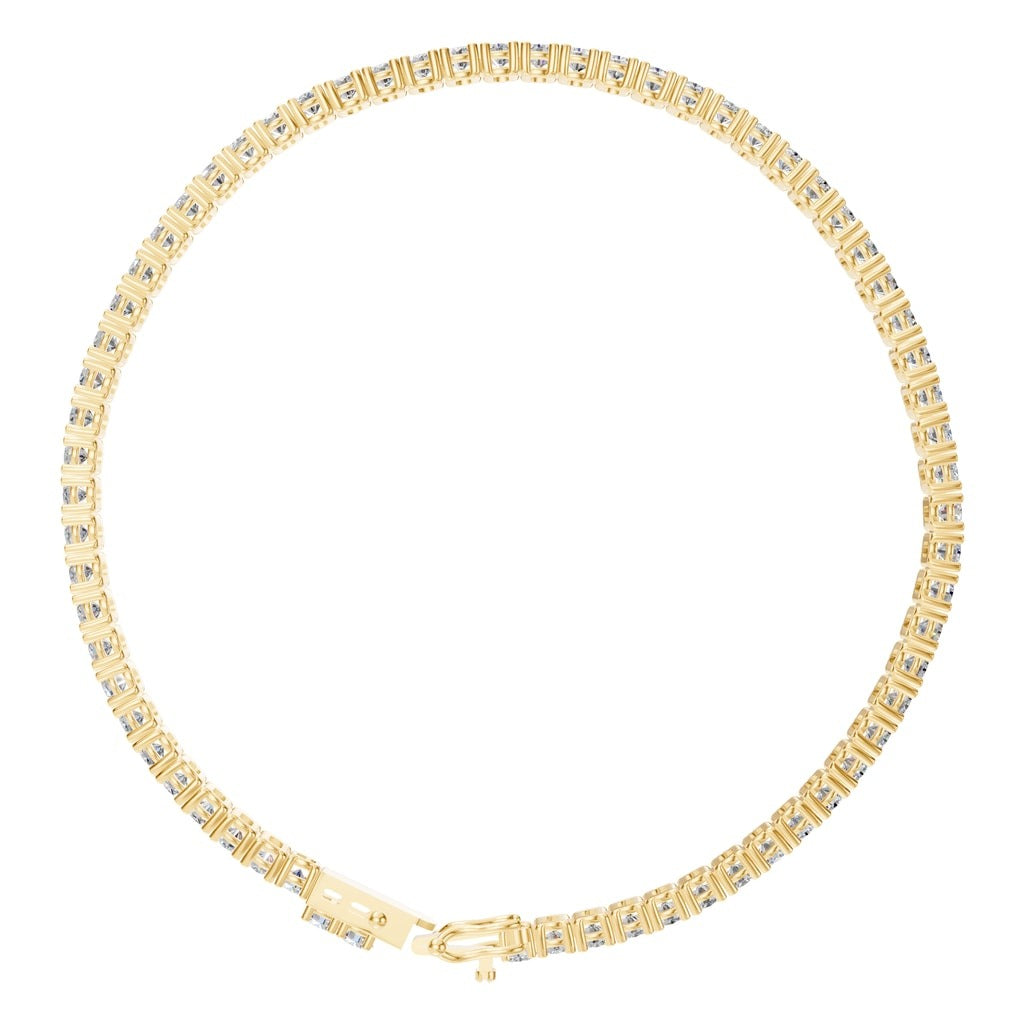 BR-5058 Yellow Gold Bracelet SET - Top View