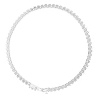 BR-5058 White Gold Bracelet UNSET - Top View
