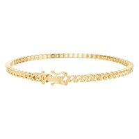 BR-5058 Yellow Gold Bracelet UNSET - Back View