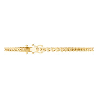 BR-5058 Yellow Gold Bracelet UNSET - Side View