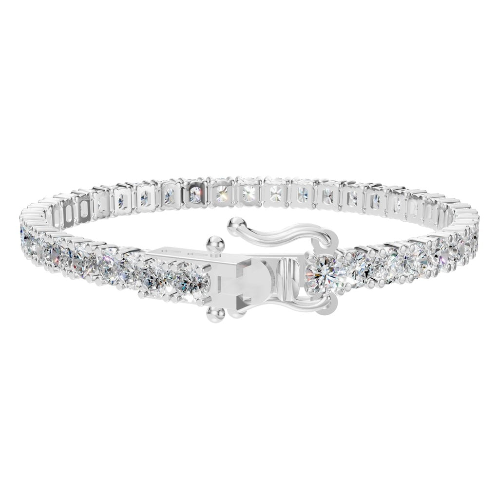 BR-5058 White Gold Bracelet SET - Back View