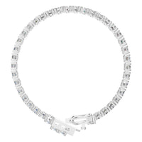 BR-5058 White Gold Bracelet SET - Top View