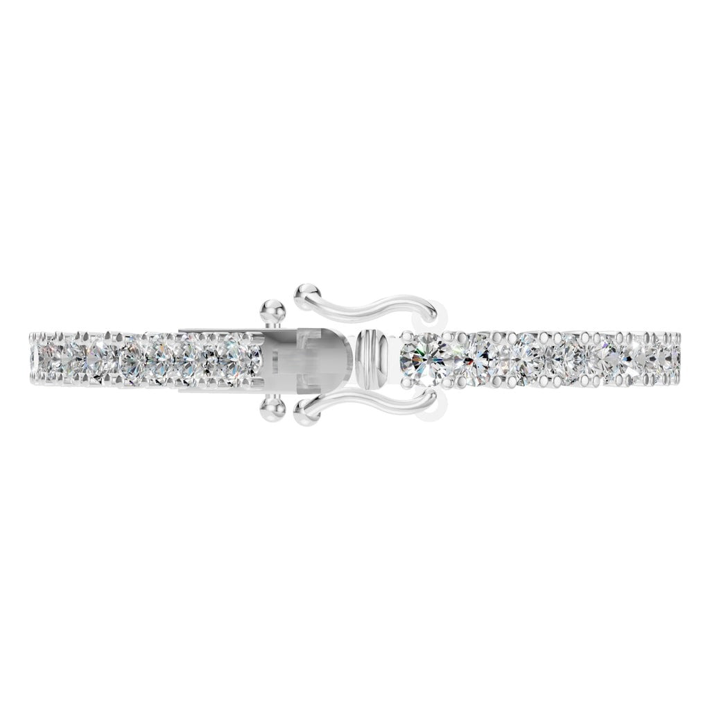 BR-5058 White Gold Bracelet SET - Side View