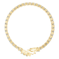 BR-5058 Yellow Gold Bracelet SET - Top View