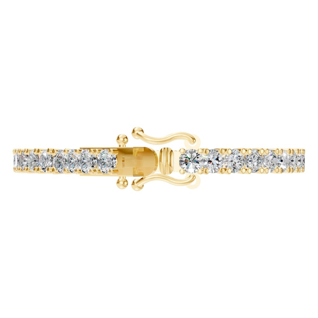 BR-5058 Yellow Gold Bracelet SET - Side View