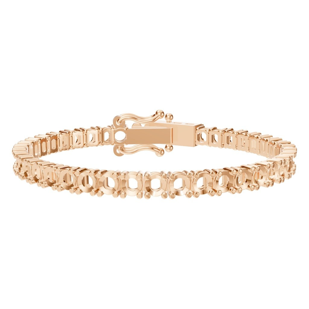 BR-5058 Rose Gold Bracelet UNSET - Main View