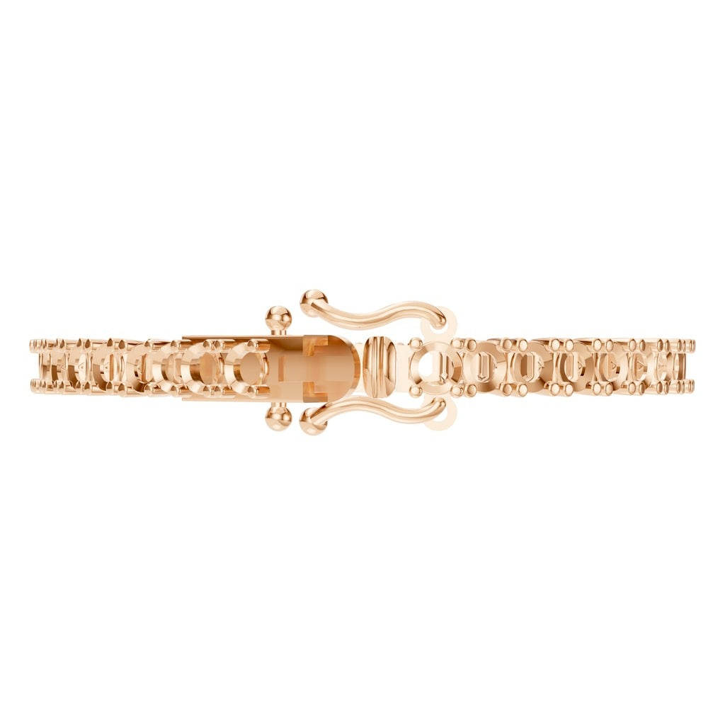 BR-5058 Rose Gold Bracelet UNSET - Side View
