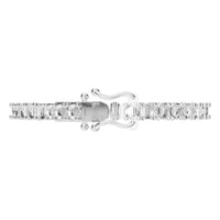 BR-5058 White Gold Bracelet UNSET - Side View