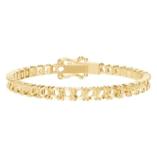 BR-5058 Yellow Gold Bracelet UNSET - Main View