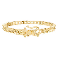 BR-5058 Yellow Gold Bracelet UNSET - Back View