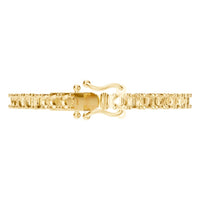 BR-5058 Yellow Gold Bracelet UNSET - Side View