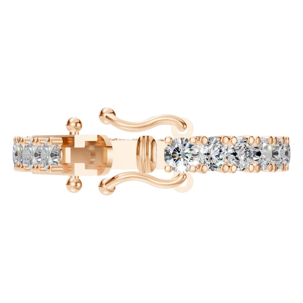 BR-5058 Rose Gold Bracelet SET - Side View