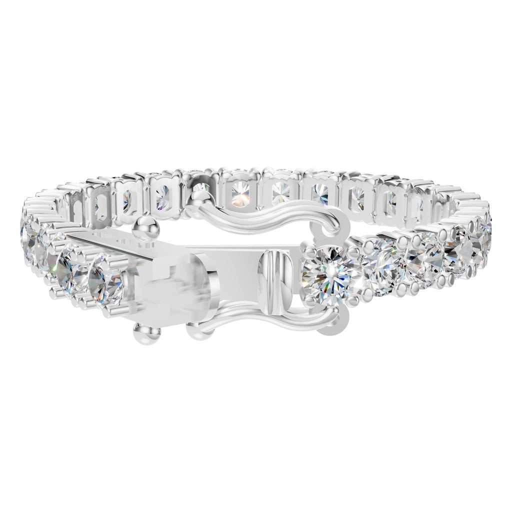 BR-5058 White Gold Bracelet SET - Back View