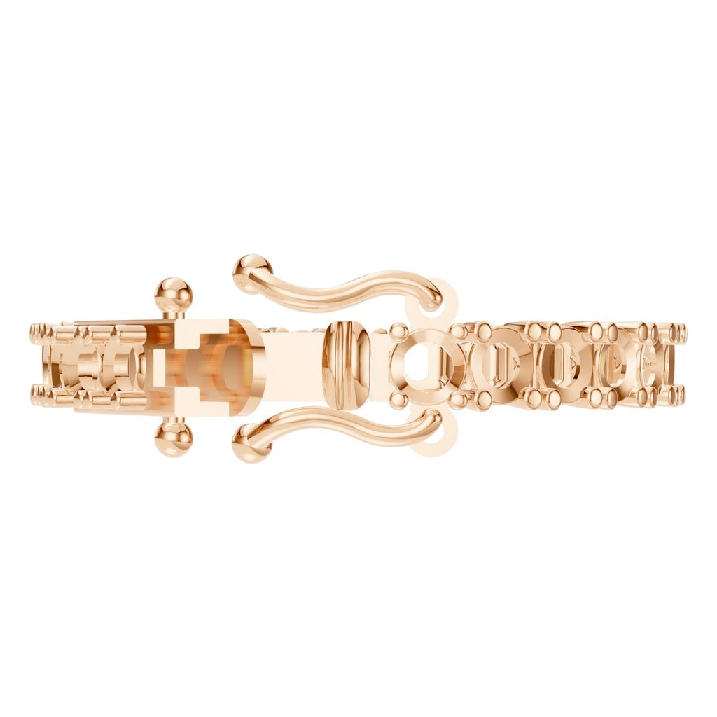 BR-5058 Rose Gold Bracelet UNSET - Side View