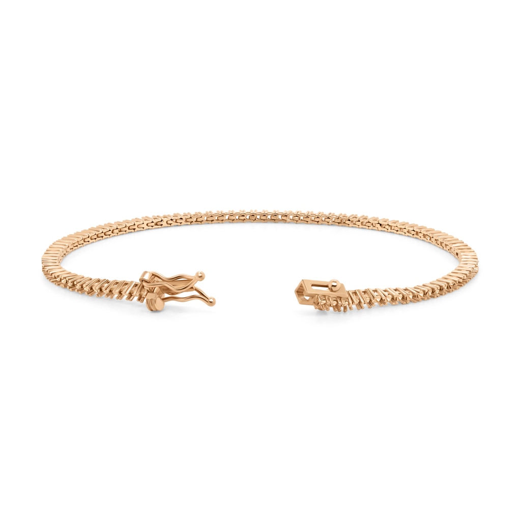 BR-5109 Rose Gold Bracelet UNSET - BACK