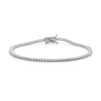BR-5109 White Gold Bracelet UNSET - Main View