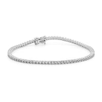 BR-5109 White Gold Bracelet UNSET - Main View