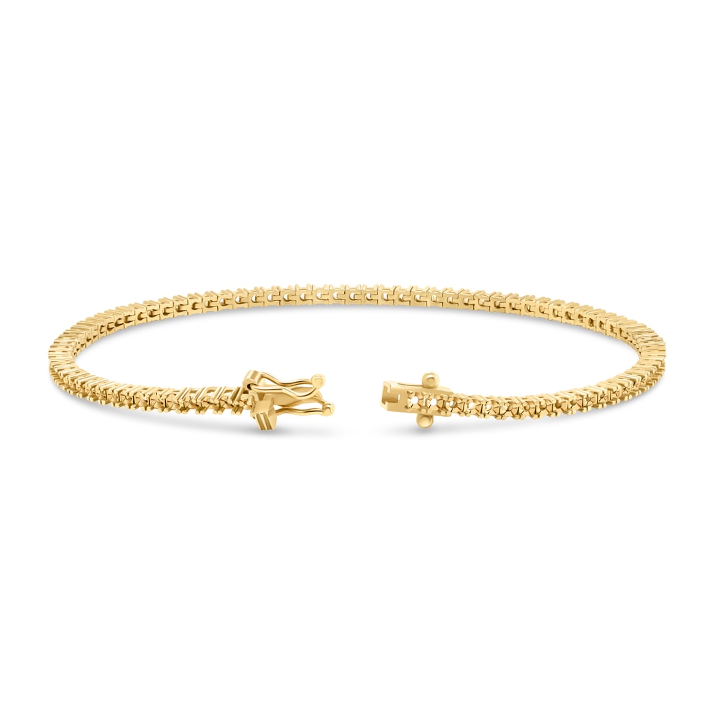 BR-5109 Yellow Gold Bracelet UNSET - BACK