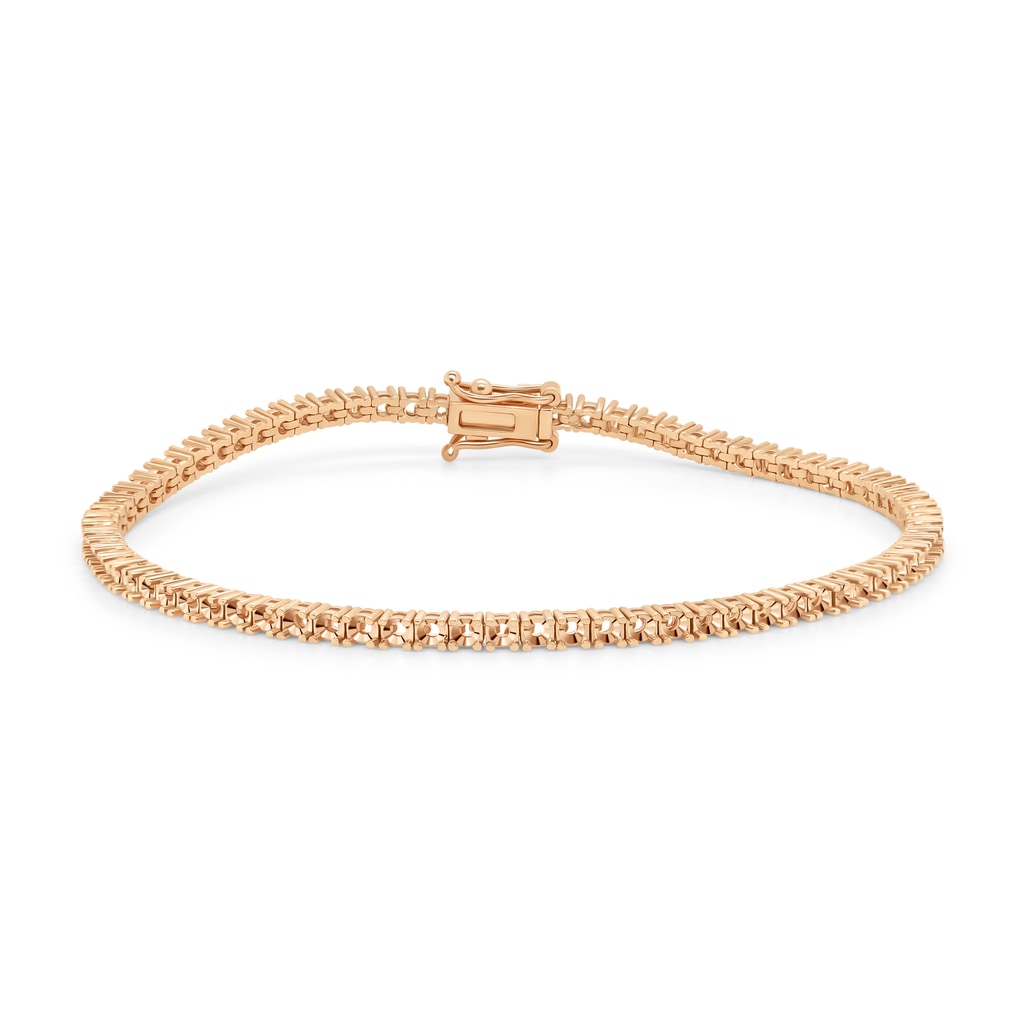 BR-5109 Rose Gold Bracelet UNSET - Main View