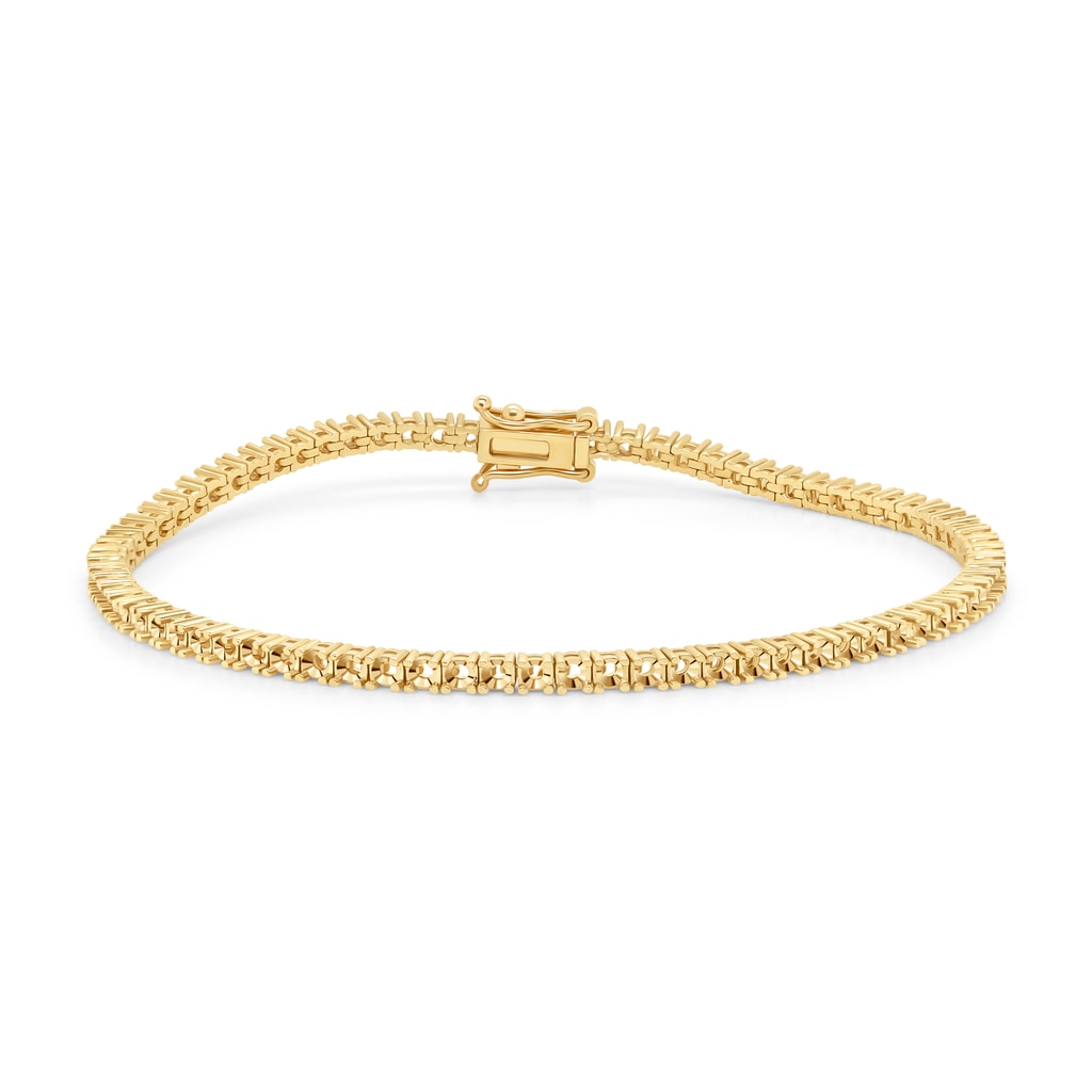 BR-5109 Yellow Gold Bracelet UNSET - Main View