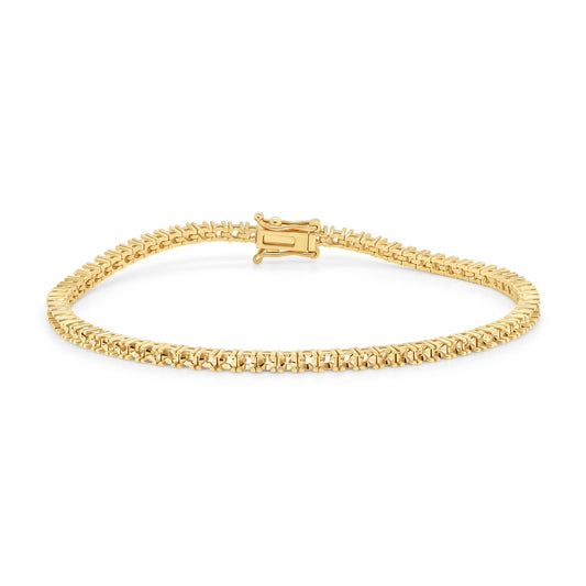 BR-5109 Yellow Gold Bracelet UNSET - Main View