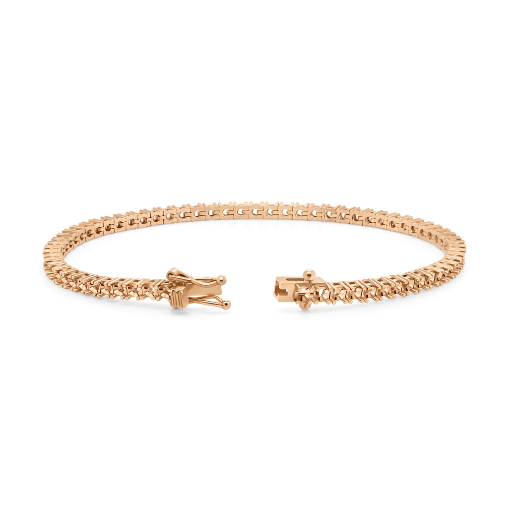 BR-5109 Rose Gold Bracelet UNSET - BACK