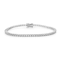 BR-5109 White Gold Bracelet UNSET - Main View