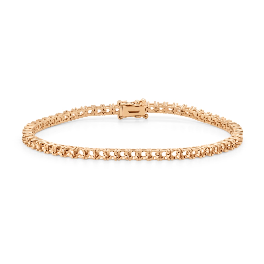 BR-5109 Rose Gold Bracelet UNSET - Main View