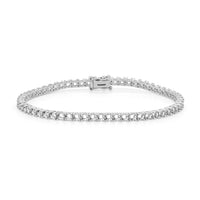 BR-5109 White Gold Bracelet UNSET - Main View